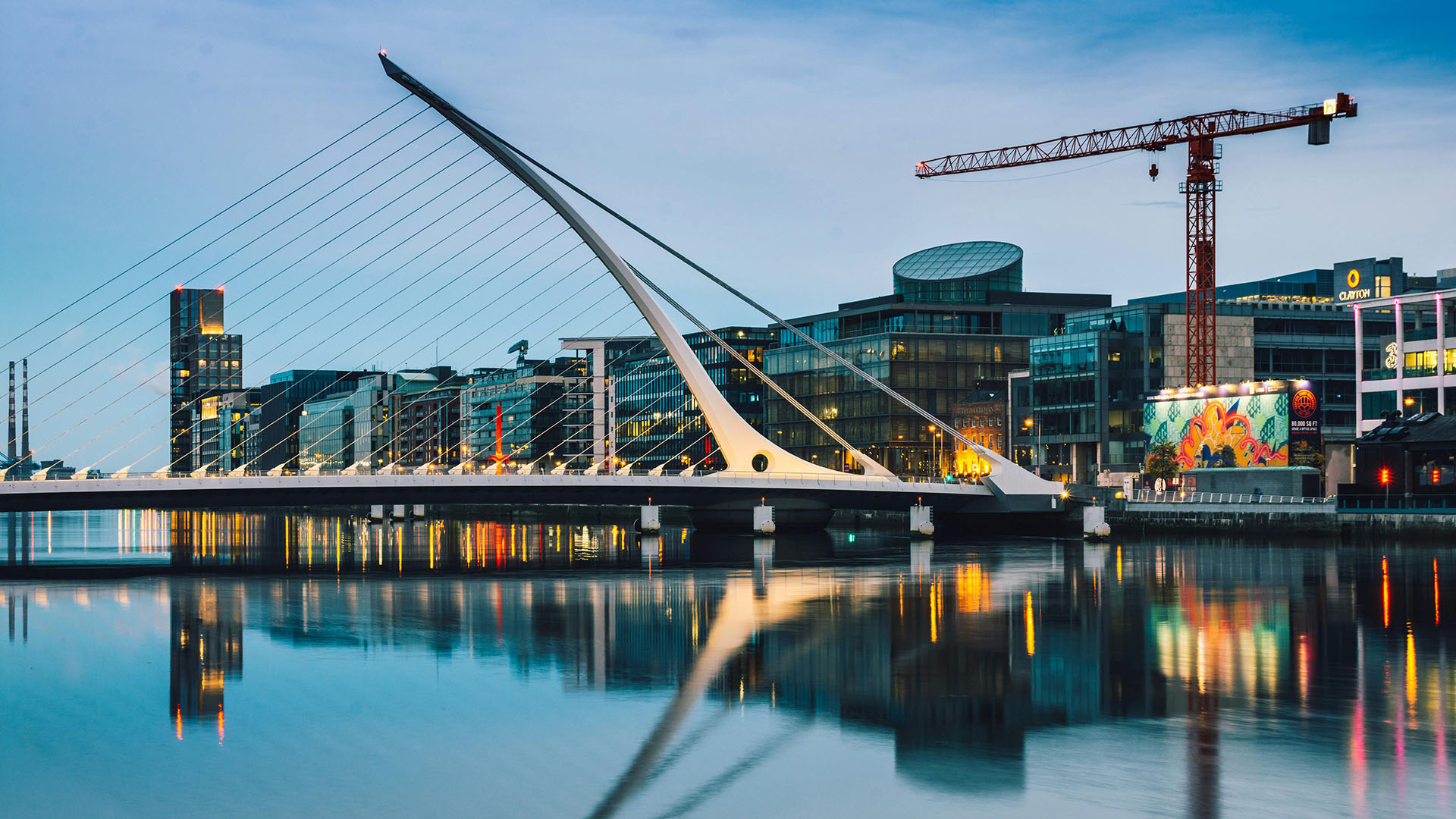 skyline di Dublino in irlanda